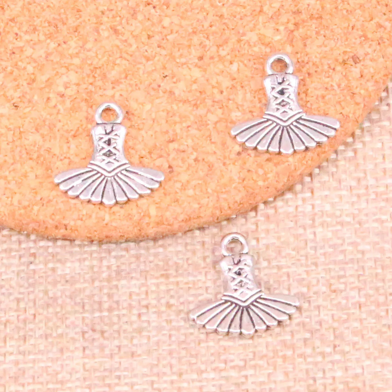 25 шт. античное посеребренное балетное платье балетная пачка очаровательные