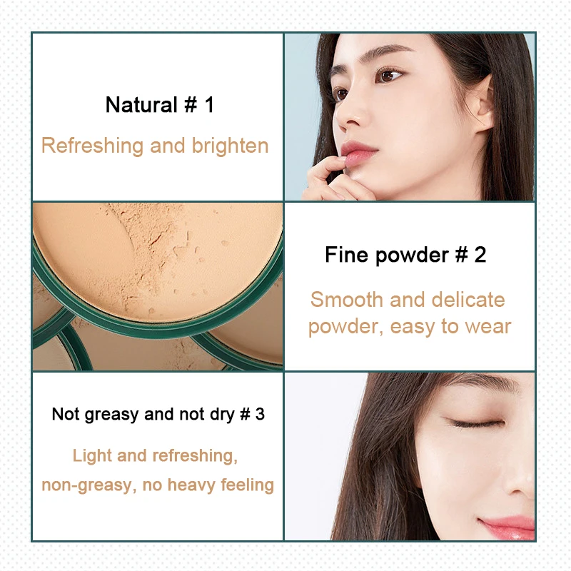 LIDEAL Бриллиантовая пудра для лица с водорослями минеральная мягкая контролем