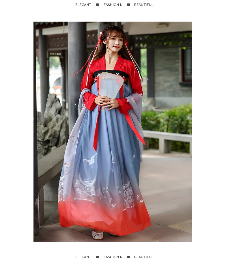 Hanfu Женская Китайская вышивка танцевальные костюмы сказочные платья принцессы фолклорике платье традиционная Династия Тан одежда DN3601