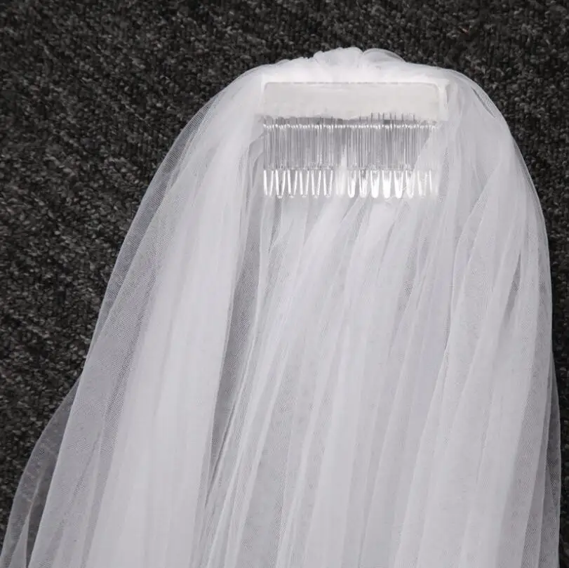Real Photos Two Layers Bridal Veil 3.5 Meters Long Lace Woodland Wedding with Comb Voile De Mariee Veu Noiva | Свадьбы и торжества