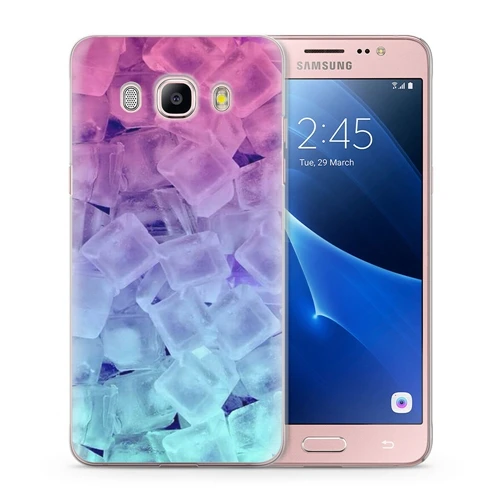 Мягкий чехол для Funda Samsung Galaxy J7 2016 J710 J710F чехлы телефонов с узором TPU мраморный