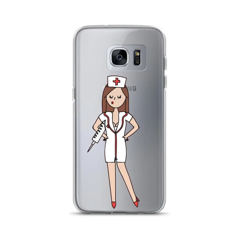 Испания мультфильм медицина доктор медсестра для Samsung Galaxy S6 S7 S8 S9 PLUS S7Edge Note 8