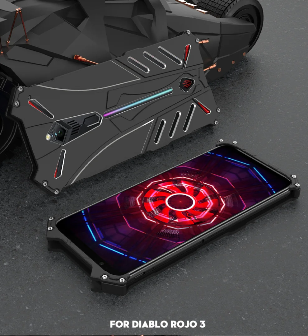 Роскошный Алюминиевый металлический чехол с Бэтменом для zte Nubia Red Magic 3 3 s, тонкий жесткий противоударный чехол для задней панели zte Nubia Red Magic 3 s, чехол
