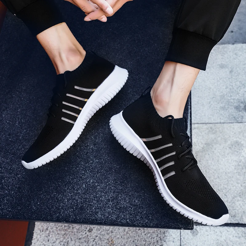 Размера плюс 48 мужские повседневные кроссовки Мужская обувь Воздухопроницаемая