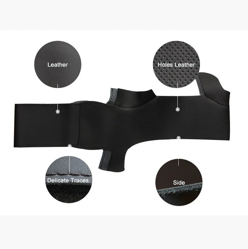 

DIY Sewing-on PU Leather Steering Wheel Cover Exact Fit For Mitsubishi Outlander ASX 2016
