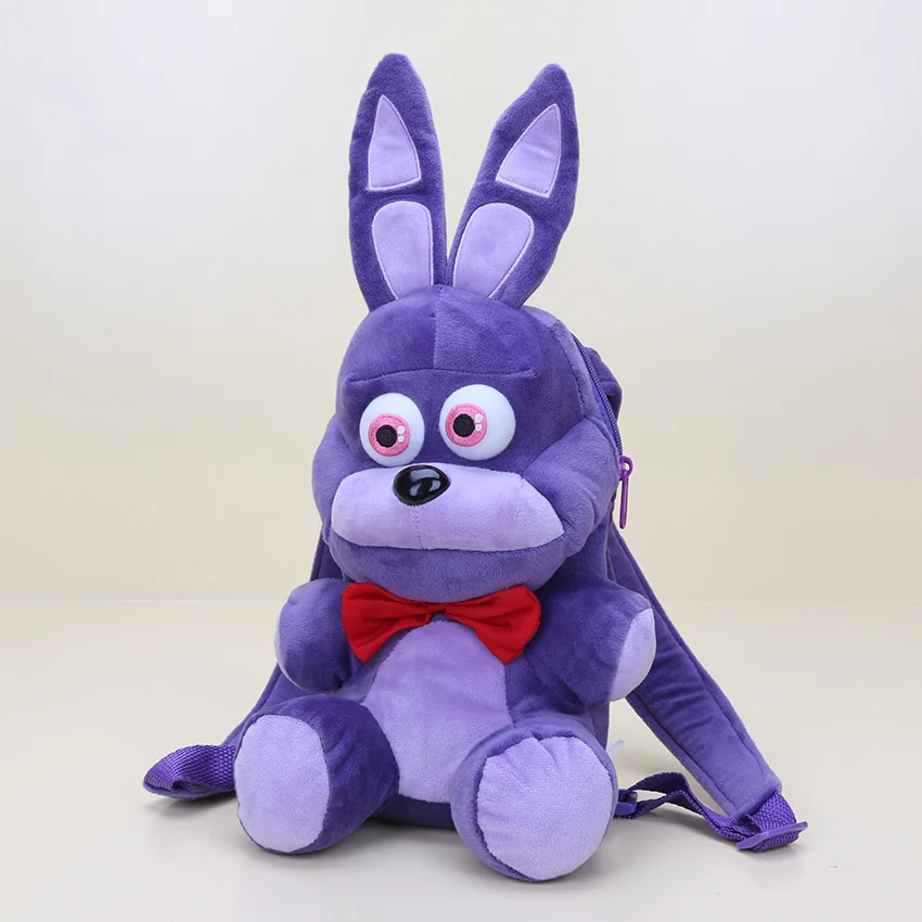 33 см Five Nights At Freddys плюшевая сумка Freddy Fazbear Фокси Бонни и Чика плюшевая набивка fnaf Плюшевый Рюкзак Школьная Сумка плюшевая игрушка - Цвет: bonnie bag 33cm