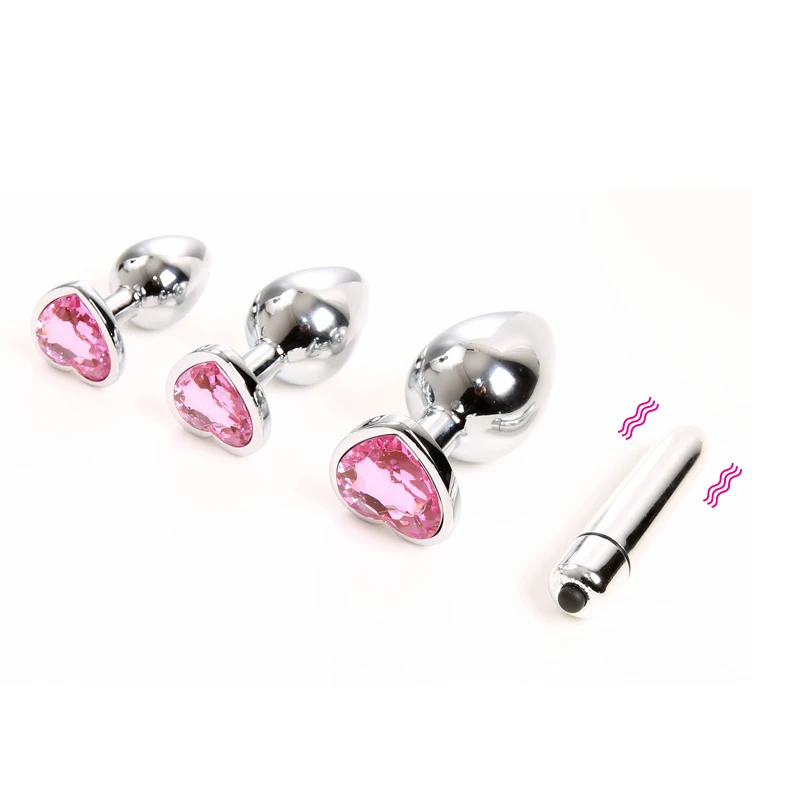 Анальные шарики кристаллические украшения нержавеющая сталь Анальная пробка