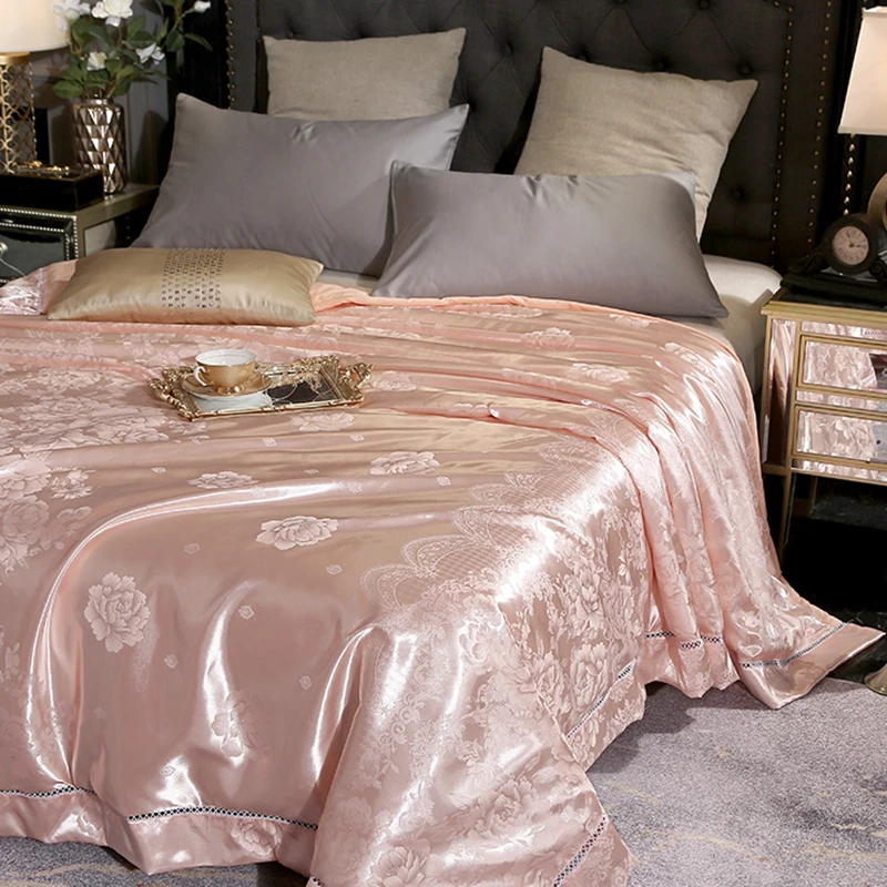 Роскошное шелковое летнее искусственное хлопковое тонкое одеяло одеяло/одеяло 9