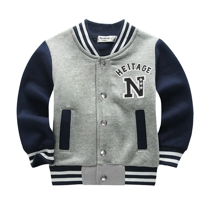 School Baseball Coats for Student Boys Girls Spring Jacket Children's Autumn Sports Basketball Running Clothes Kids A73 | Детская