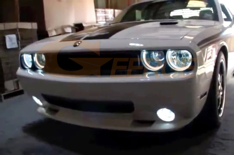 Для Dodge Challenger 2008 2009 2010 2011 2012 2013 Отлично 6 шт. с холодным катодом(CCFL ангельские глазки Ультра яркое освещение DRL