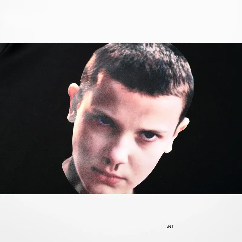 2018 Мода лица странные вещи с капюшоном Мужские толстовки и свитшоты больших