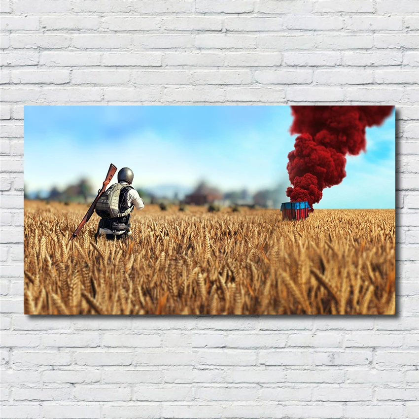 Настенный арт PUBG игровой плакат домашний декор воздушные принадлежности настенные постеры картины картина качество домашний декор холст живопись R85