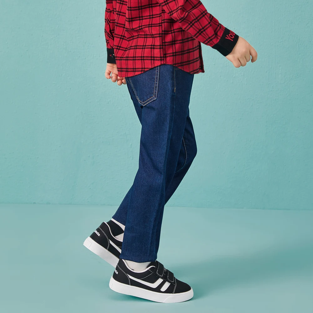 Balabala/джинсы для мальчиков штаны детей шаровары модные повседневные Прямые