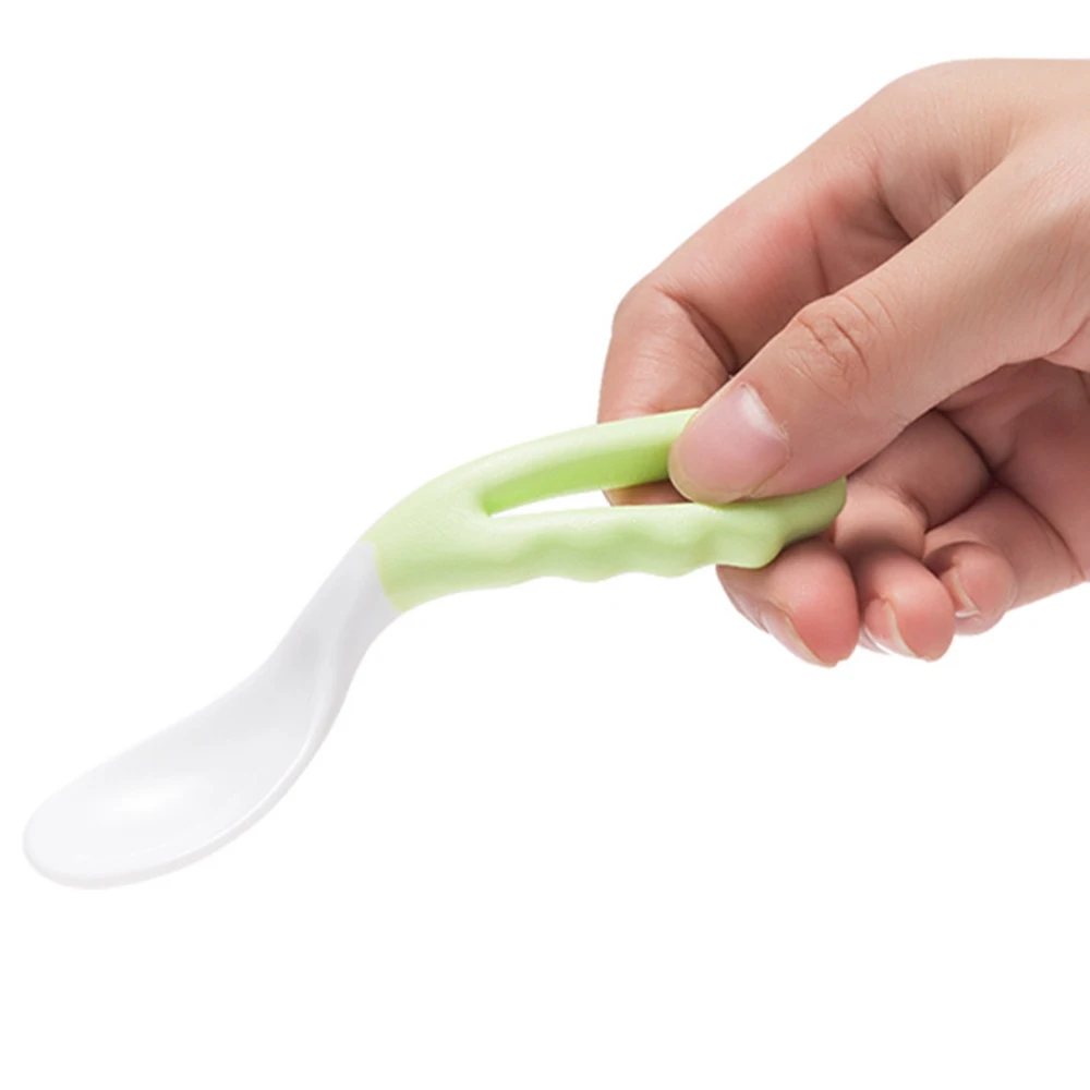 2 шт. детская Гибкая ложка с изогнутой ручкой | Мать и ребенок