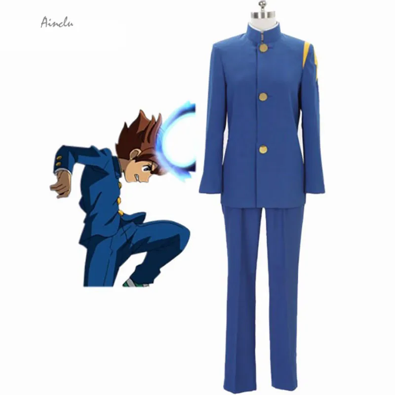 Ainclu бесплатная доставка новый синий Inazuma.Eleven.Go Raimon Зимняя школьная форма аниме