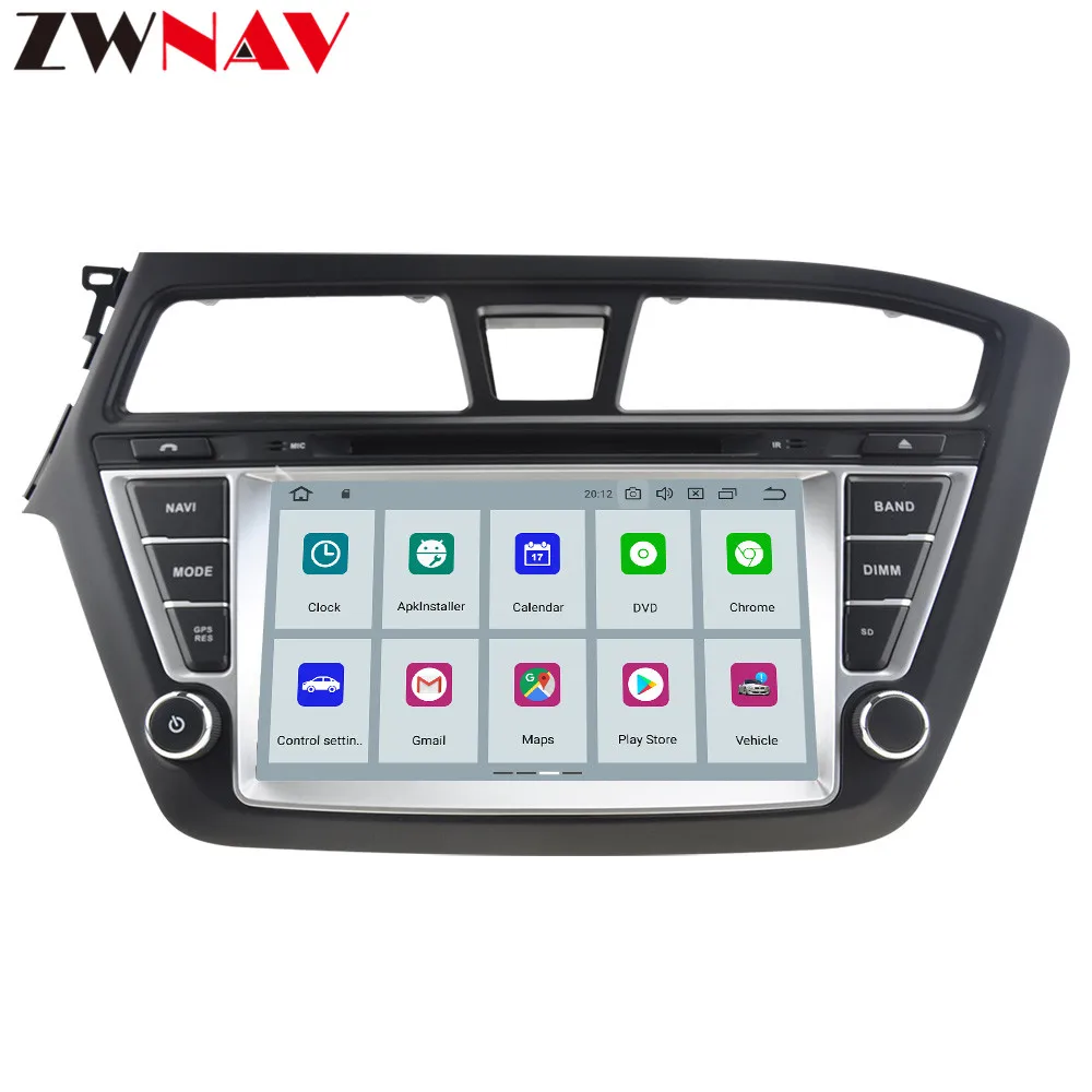 Zwnav Android 9,0 4 Гб+ 32 ГБ, автомобильный DVD плеер для HYUNDAI I20- радио Ibiza gps map навигация с зеркального канала RDS PX5