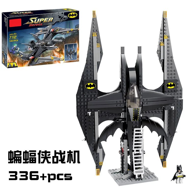 Супер герой Все кубики «Бэтмен» Бэтмобиль tumbler Batwing строительные блоки супер герой s игрушки для детей