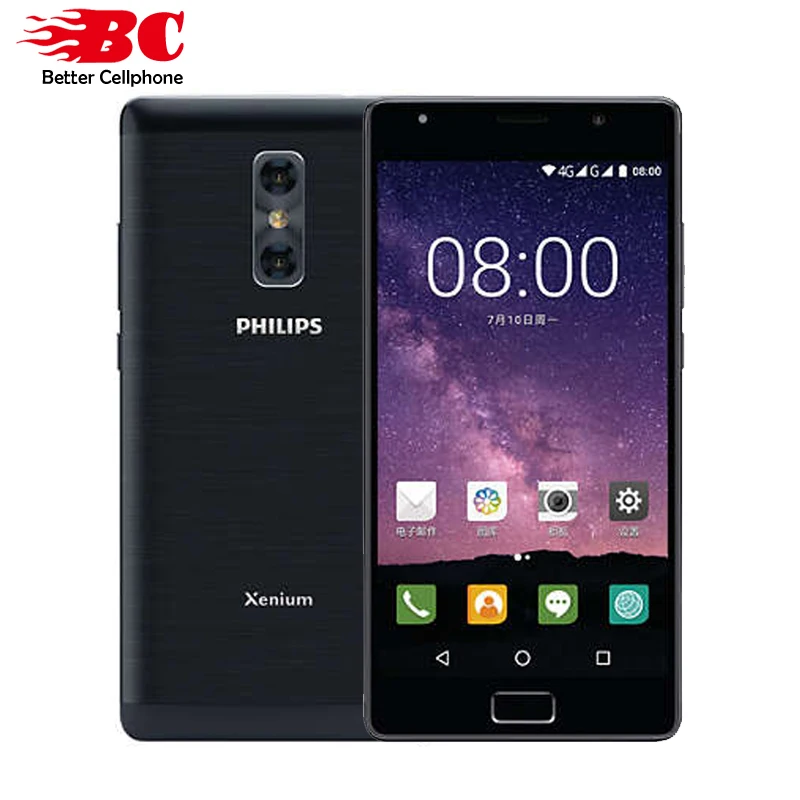 Оригинал Philips X598 4 Гб ОЗУ 64 ПЗУ Восьмиядерный процессор MTK 1 5 ГГц 4000 мАч аккумулятор