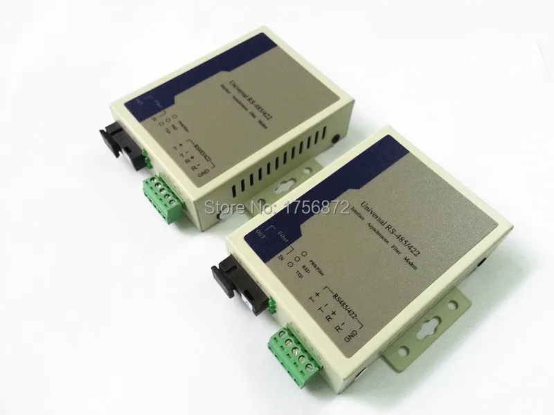 

2pcs/lot RS485/422 to Optic Fiber Modem Singlemode SC 20km rs485/422 to ethernet fiber converter