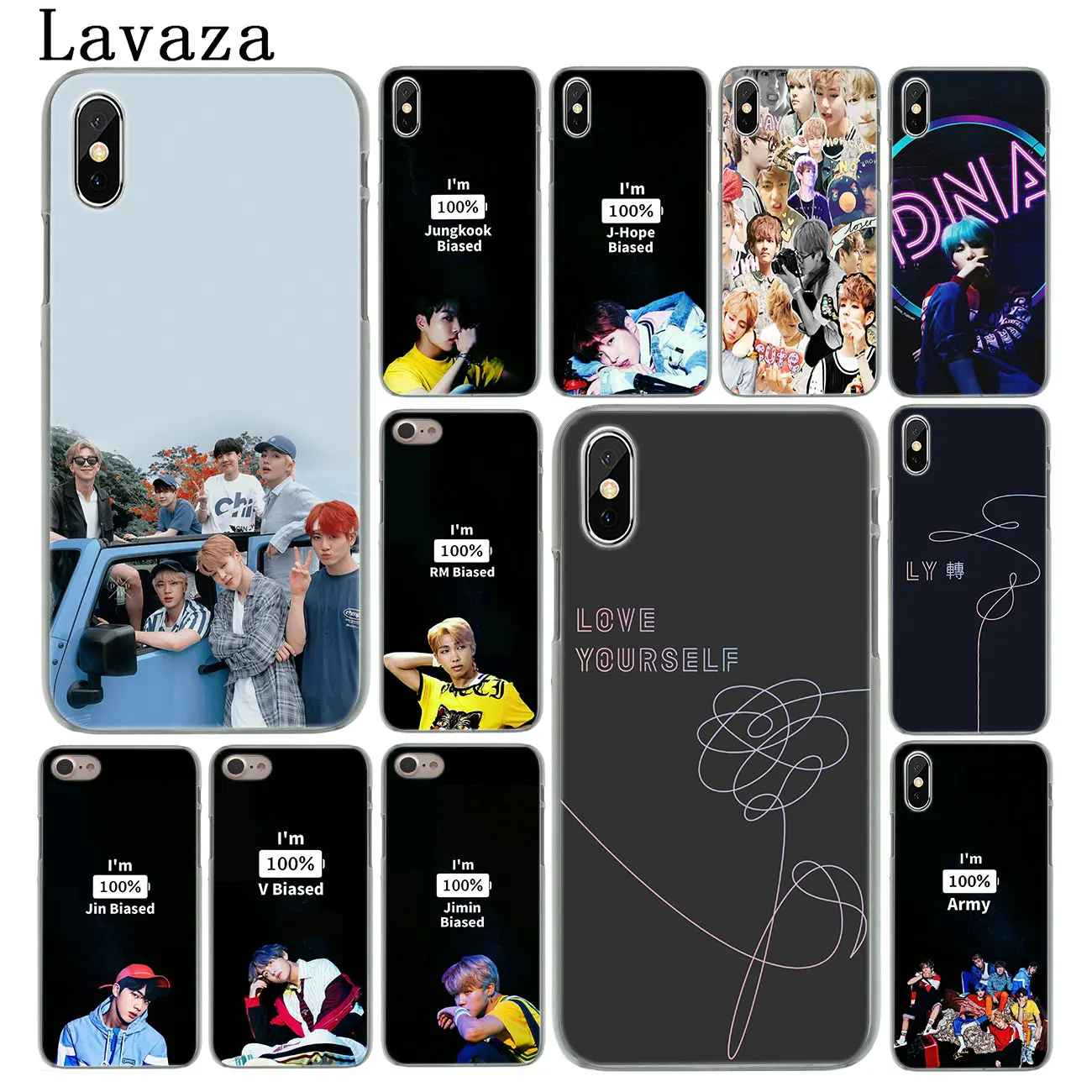 Жесткий чехол для телефона Lavaza Rap RM JIMIN JIN SUGA J HOPE V JUNG KOOK для iPhone XR X XS 11 Pro Max 10 7 8 6 6S 5 5S SE 4S 4