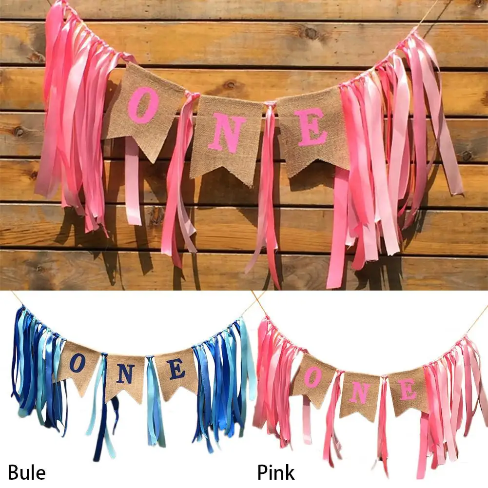 Баннер на день рождения для маленьких девочек и мальчиков 1 год|Украшения своими