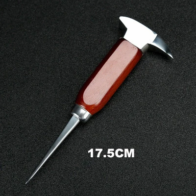 17.5cm Нержавеющая сталь, ледоколы, ледяное долото, прибор, предназначенный бармену, двойной измельченный ледяной бар, кухонные инструменты, барные аксессуары - Цвет: 17.5cm