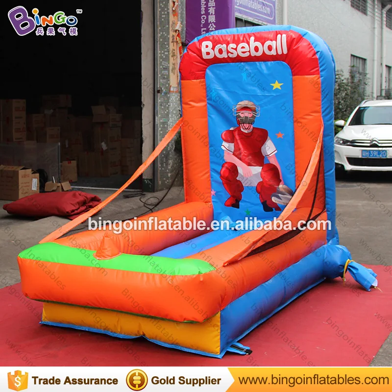 

Durable 1.3x2.5x2 M Inflatable baseball throwing type carnival games for adult and children toy shooting bouncer free shipping