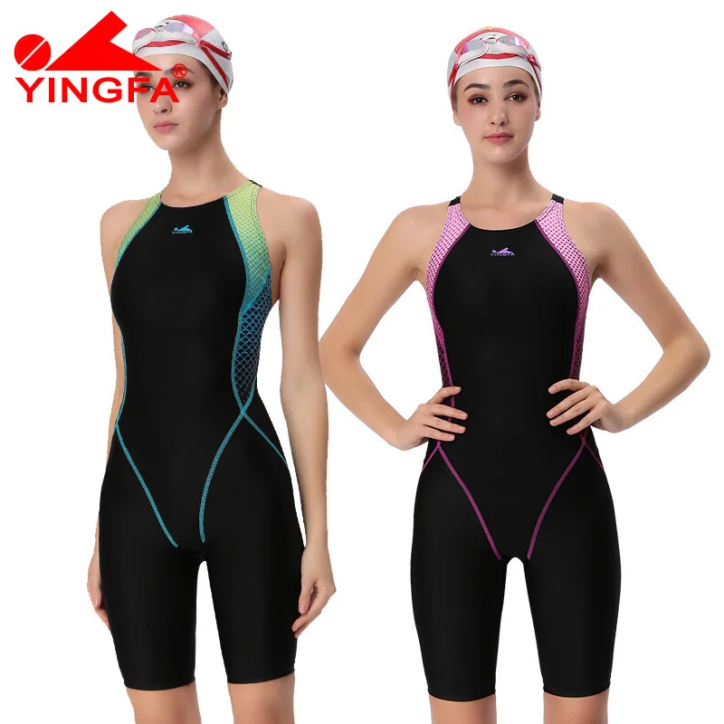 Yingfa VaporWick, сдельный, для соревнований, kneeskin, водонепроницаемый, хлор, низкое сопротивление, женский купальник, sharkskin, купальник