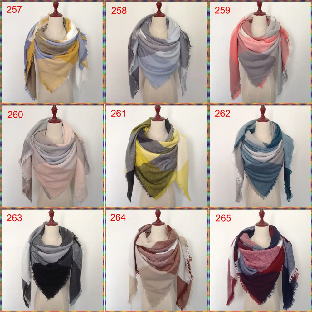 Акриловый шарф одеяло 300 цветов в наличии оптом! Новый дизайн зимний кашемировый