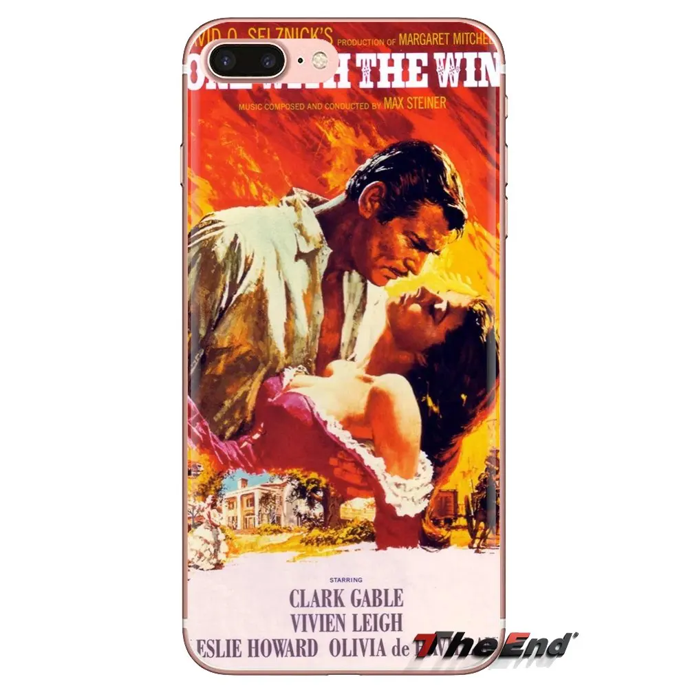 Soft Transparent Cases Covers Gone With the Wind For Samsung Galaxy S3 S4 S5 Mini S6 S7 Edge S8 S9 S10 Plus Note 3 4 5 8 9 |