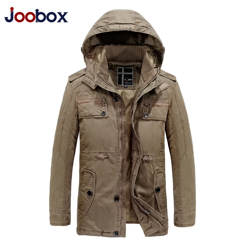 JOOBOX 2018 зимняя куртка Для мужчин утепленная теплая верхняя одежда ветрозащитный