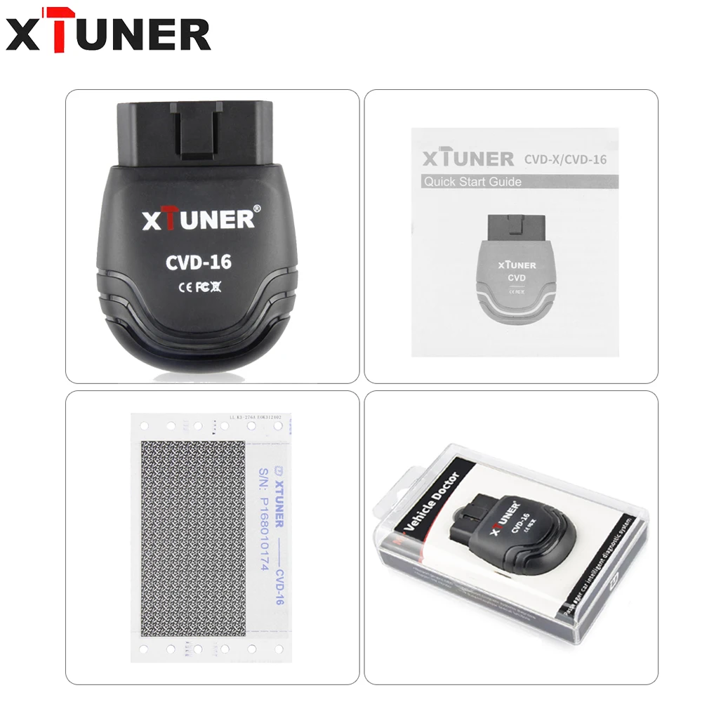 Xtuner CVD 16 для сверхмощной диагностики системы Android Поддержка стандартного