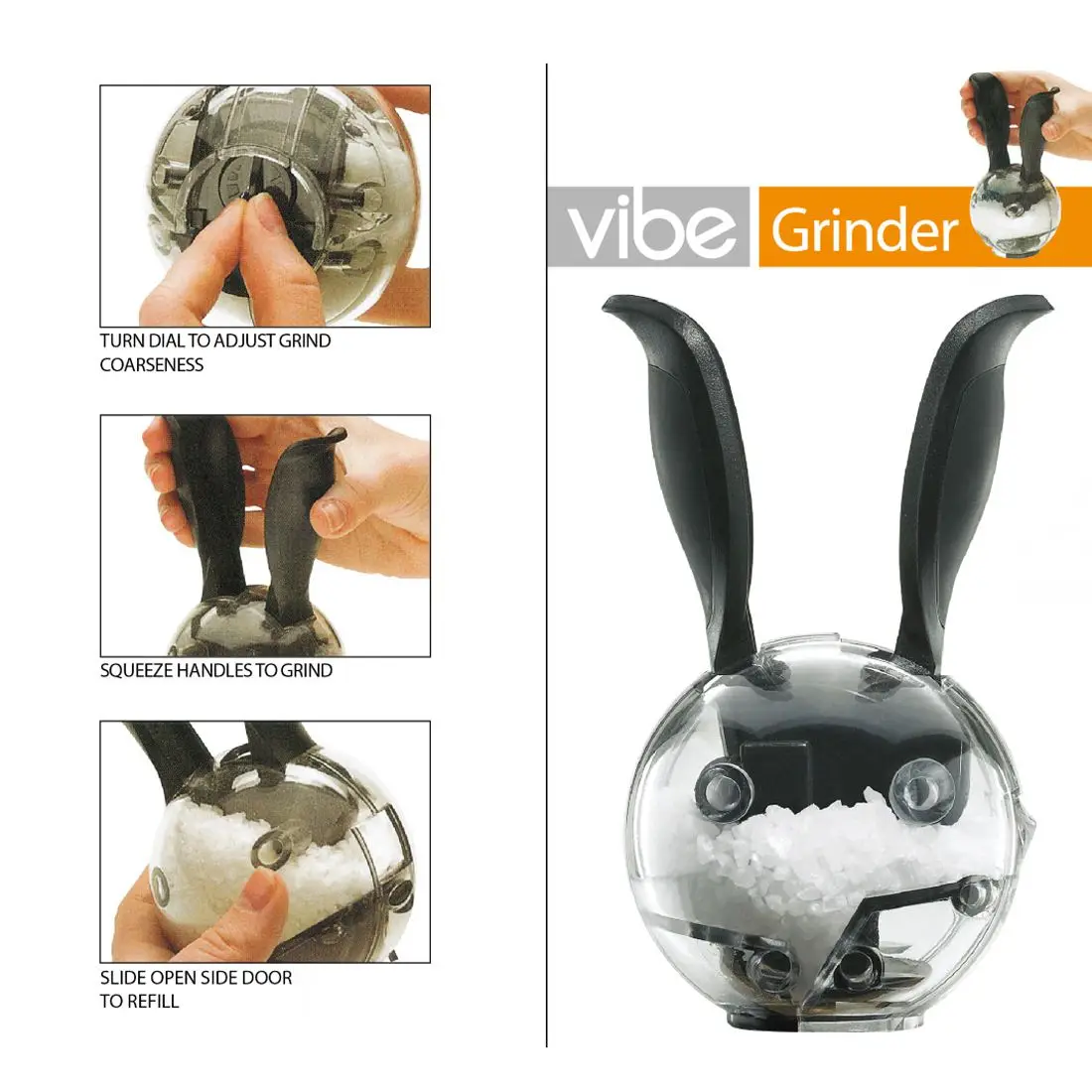 

NOCM-Mini Magnetic Saltball Salt Pepper Grinder Mill Cute