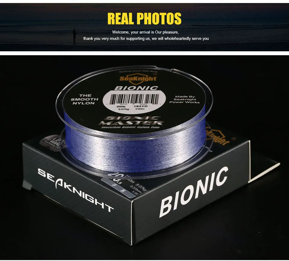 SeaKnight BIONIC MASTER 150 м точечная леска гладкая невидимая японская леска 2-25LB камуфляжная Морская Рыбалка снасти