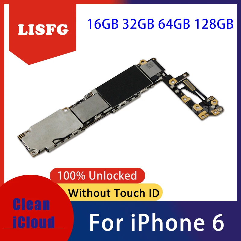 Заводская разблокированная Логическая плата для iPhone 6, материнская плата с системой IOS, 16 ГБ, 32 ГБ, 64 ГБ, 128 ГБ, материнская плата для iPhone 6 без Touch ID