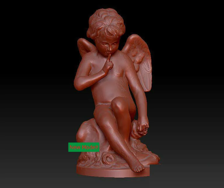 

3D model relief STL models file format Goddess of mercy Cupid