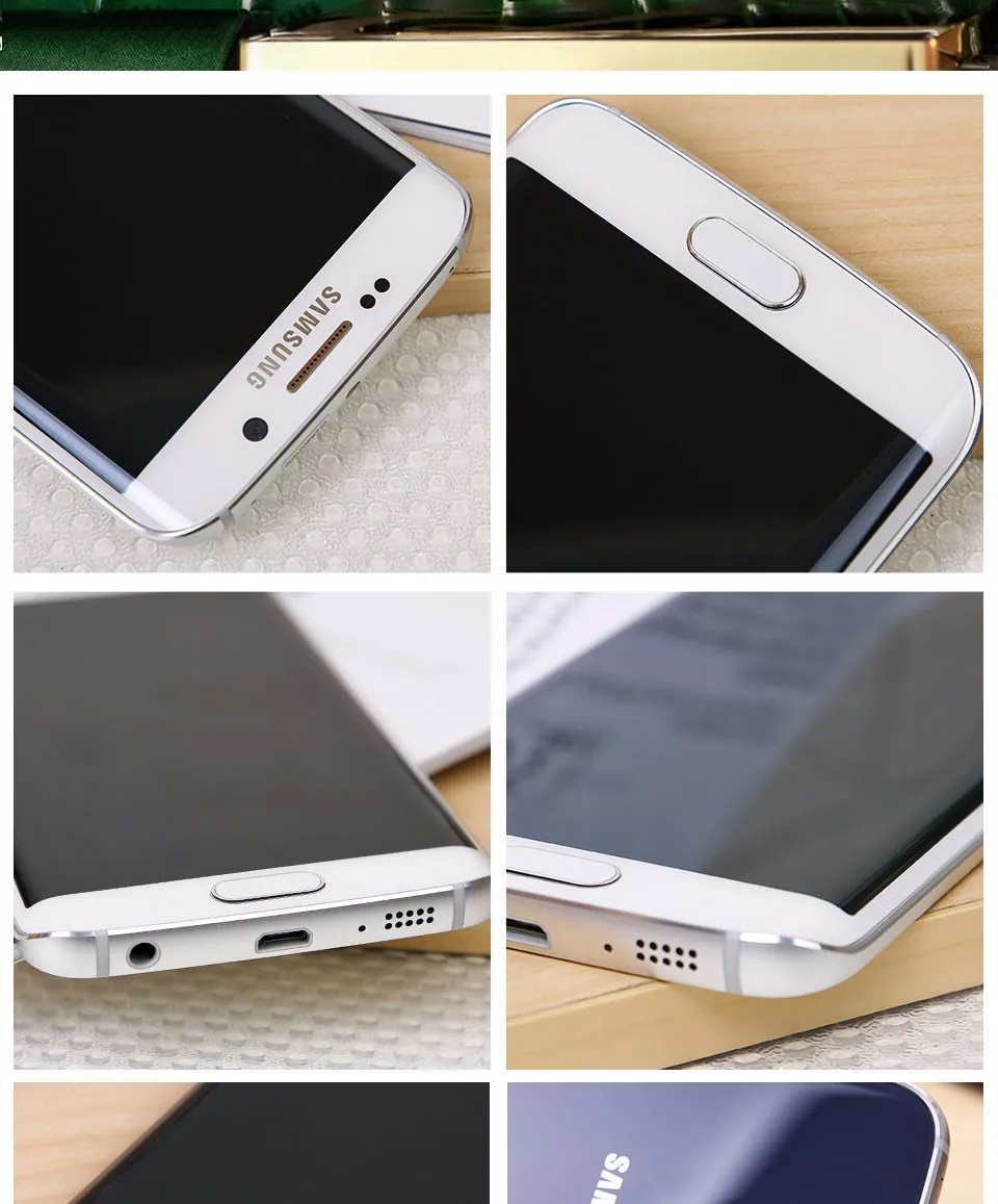 Samsung Galaxy S6 G920F S6 Edge G925F мобильный телефон Европейская версия Восьмиядерный 3 ГБ ОЗУ 32 Гб ПЗУ LTE 16 Мп Android 5,0 разблокирован