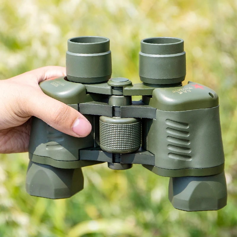 Профессиональный Военный бинокль 7X35 мощный армейский зеленый телескоп HD из