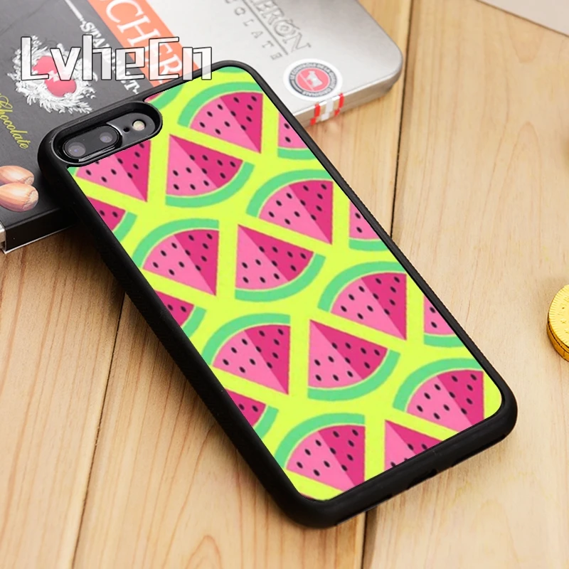 LvheCn чехол для телефона с изображением цветных фруктов iPhone 5 6 6s 7 8 plus 11 12 Pro X XR XS max