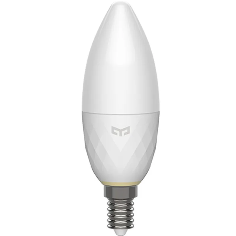 Белый Xiaomi Mijia Yee светильник YLDP09YL Bluetooth сетка версия E14 3,5 Вт светодиодные свечи Смарт Светильник лампы ac220в яркость можно регулировать - Цвет: Белый