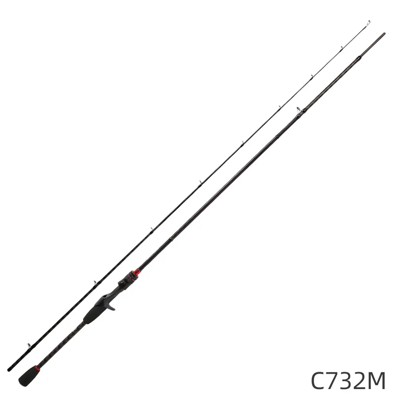 732MC ТСУ хакер карбоновая удочка MF Action 2 секции UL/L/ML/M/MH Мощность Фудзи аксессуары приманка Спиннинг удочка - Цвет: 732MC