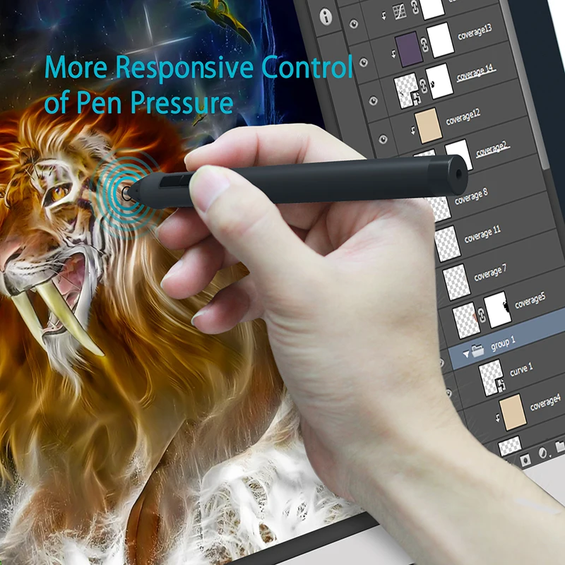 HUION GT-220 V2 21," 8192 уровней графический планшет монитор цифровой планшет монитор ips ЖК-монитор ручка дисплей монитор с подарком