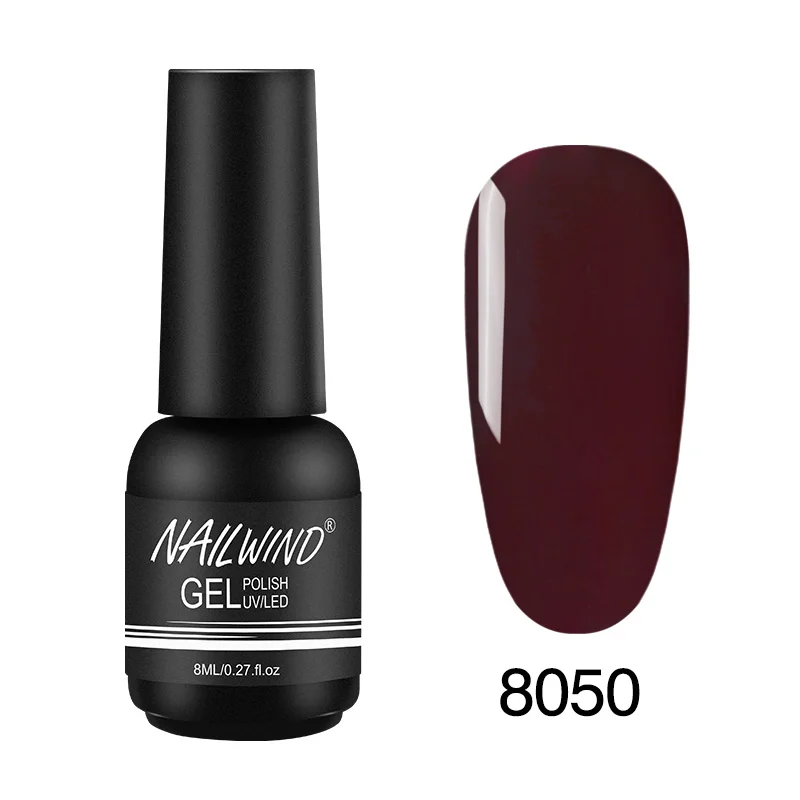 8050 Гель nailwind лак для ногтей чистый цвет полуперманентный Базовый Топ нужен УФ светодиодный светильник для маникюрный лак Гибридный гель для ногтей ROSALIND - Цвет: 8050