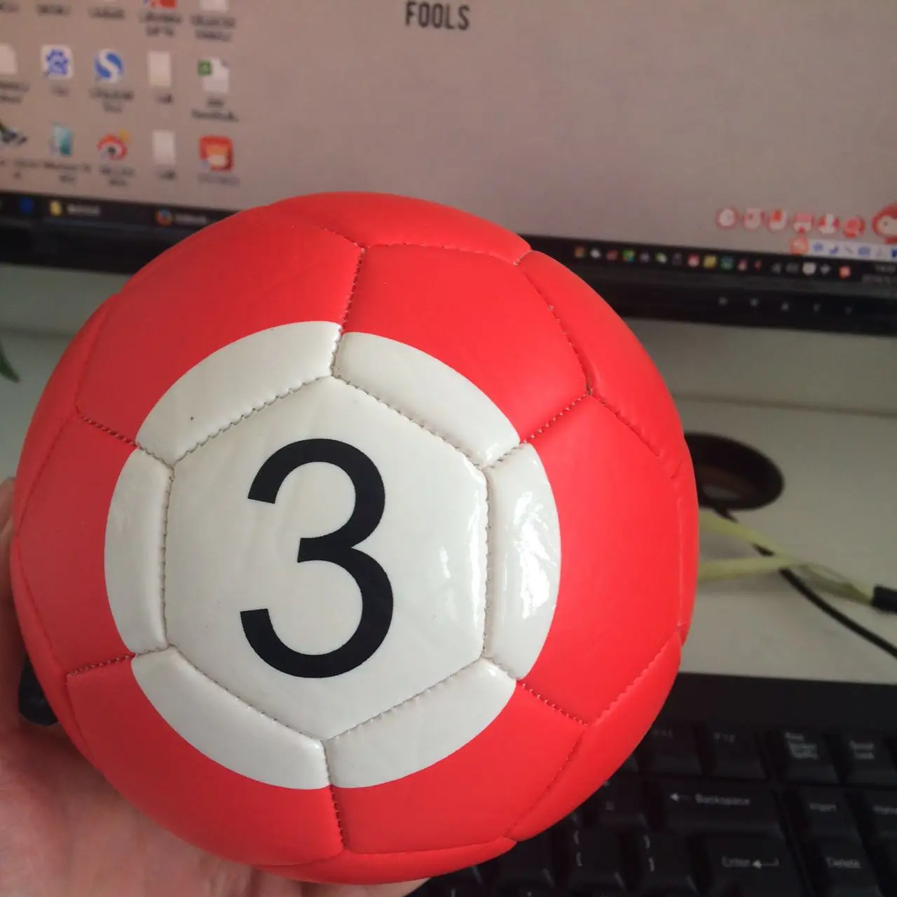 

2# Gaint Snook Ball Snookball Snooker Billiards Soccer 8 Inch Game Huge Pool Football Include Air Pump Soccer Toy Poolball