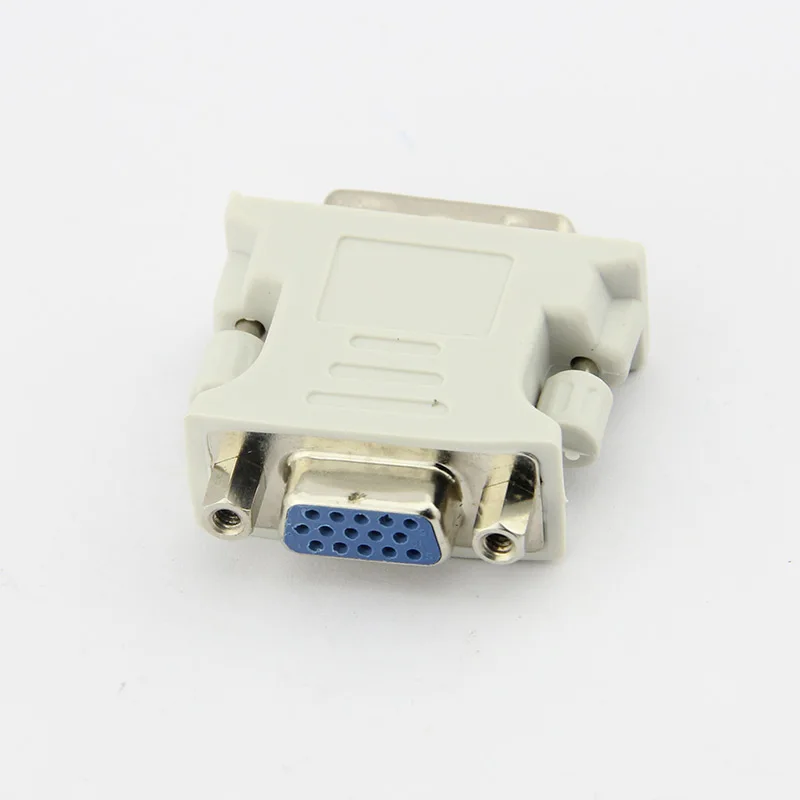 Бежевый цвет DVI 24 + 5 папа к VGA Женский видео монитор адаптер для проектора