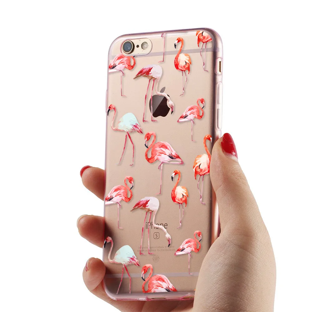 For coque iPhone 6 case 5C 5S 6S 7 8 Plus Flower soft silicone TPU cover 2016 new arrivals original for fundas | Мобильные телефоны