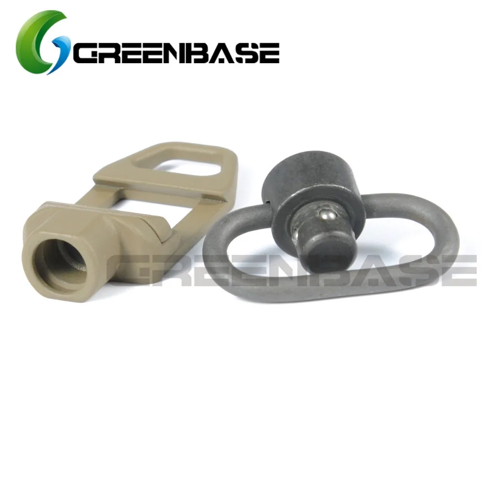 Greenbase Тактический Quick Release антабка 1 25 ''строп петля Сталь поворотные крепления