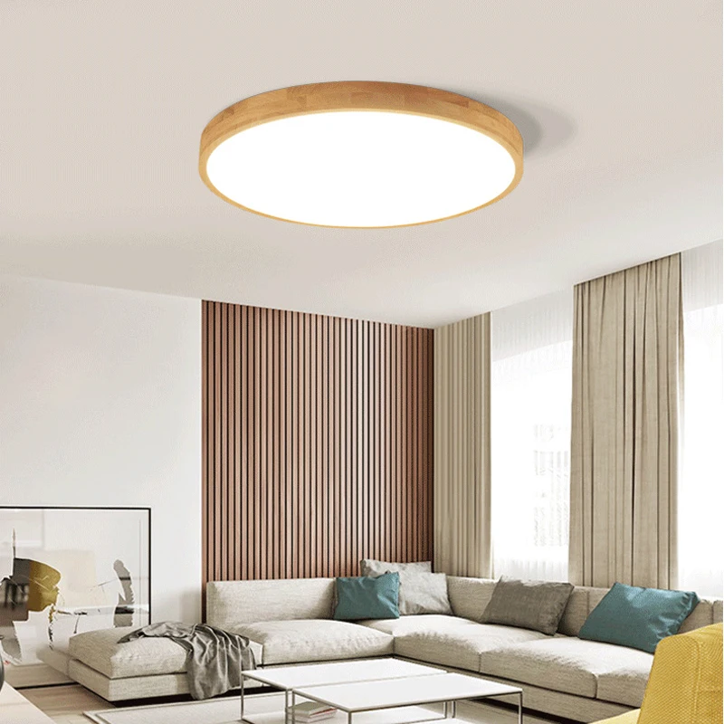 $31.91 Ultra-thin logs LED Ceiling Light Modern Lamp Living Room Lighting Fixture Bedroom Kitchen Surface Mount Ceiling light