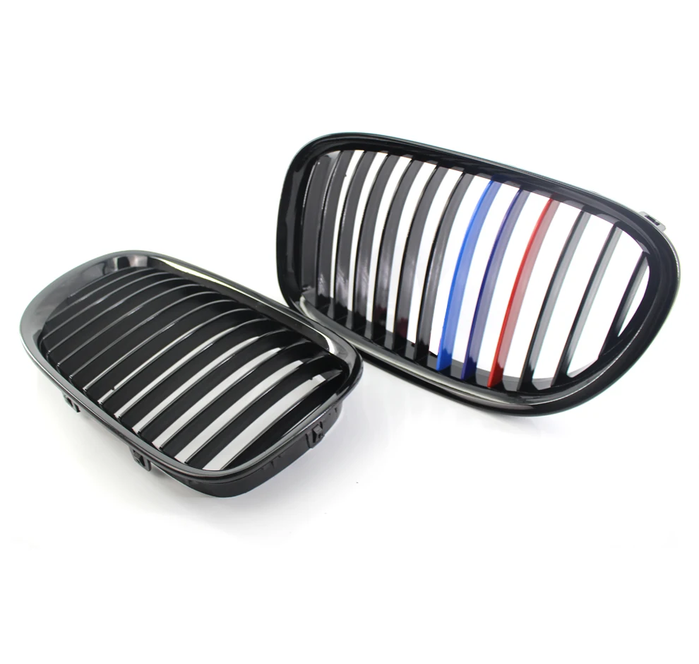 Глянцевая черная Решетка переднего бампера M Style для 2009-15 BMW F01 F02 740i 760i решетка |