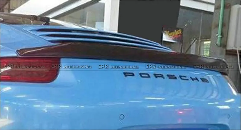 Задний спойлер из углеродного волокна аксессуары для крыла губ комплект Porsche 911 991